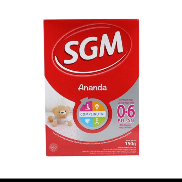 

SGM Ananda 1 0-6 bulan 150Gr