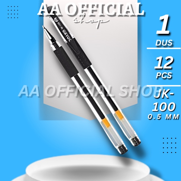 

1pc Gel Pen Pulpen Pena Joyko JK-100 Black 0.5 mm/pen Joyko