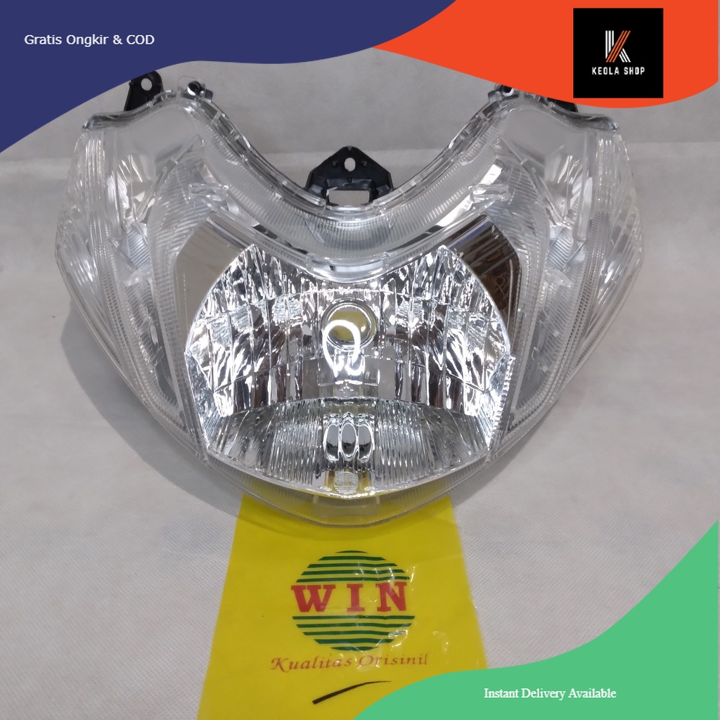 Lampu Depan Mio 125 M3 2014 2015 2016 2017 2018 2019 | reflektor headlamp WIN | front head lamp senj