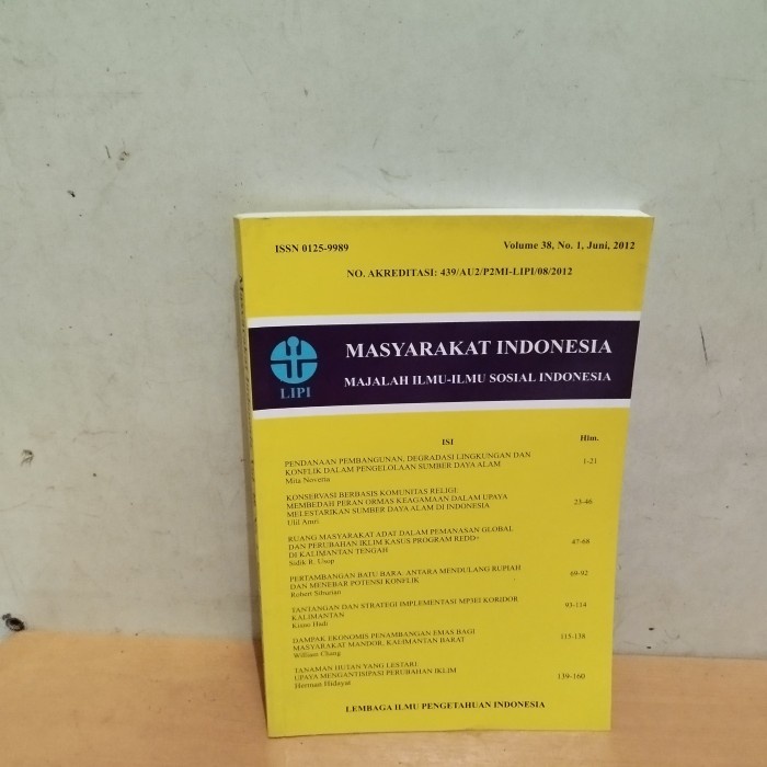 original  majalah ilmu-ilmu sosial Indonesia volum 38 no 1 juni 2012