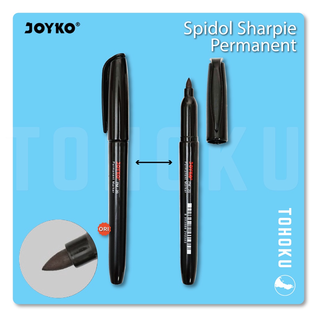 

Joyko PM-20 Spidol Permanen Sharpie | Spidol Barista