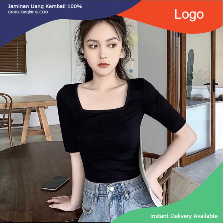 GFS Martina BASIC JERSEY TSHIRT/ Merah Kuning Hijau ungu biru merah pink abu