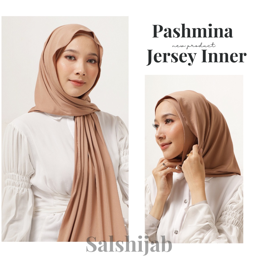 Pashmina Oval Inner Jersey Premium / Pashmina Inner 2in1 / Pashmina Jersey Bando Oval Inara Ciput Pr