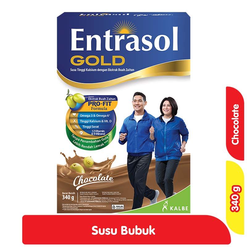 

Entrasol Gold Susu Bubuk Nutrisi Dewasa Chocolate 340 g