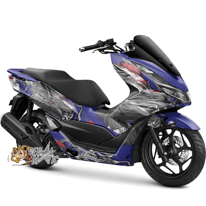 Stiker PCX 150 160  FUll Body -  Decal Full Body Honda PCX 150 2018 2019 PCX160 2020-2023 Wolf Serig