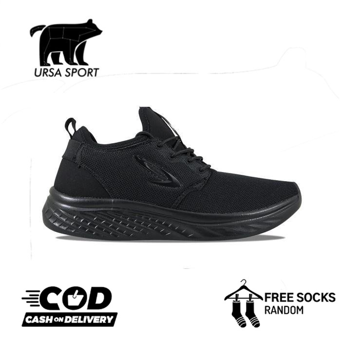 SEPATU LARI 910 ORIGINAL ANAK KURENAI KIDS - HITAM HITAM