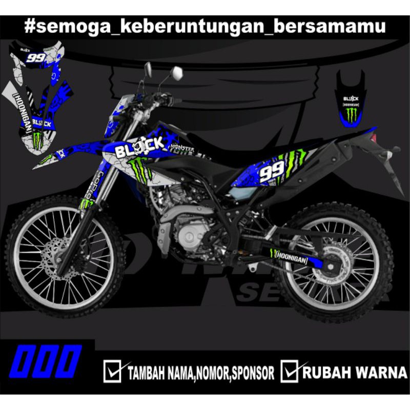 Stiker Decal Motor Cross WR155 Fullbody - Dekal Stiker WR 155 Desain Trail