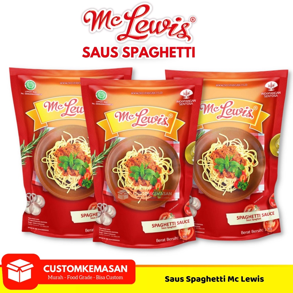 

Saus Spaghetti Mc Lewis / Saus Spaghetti 1kg / Mc Lewis Saus Spaghetti