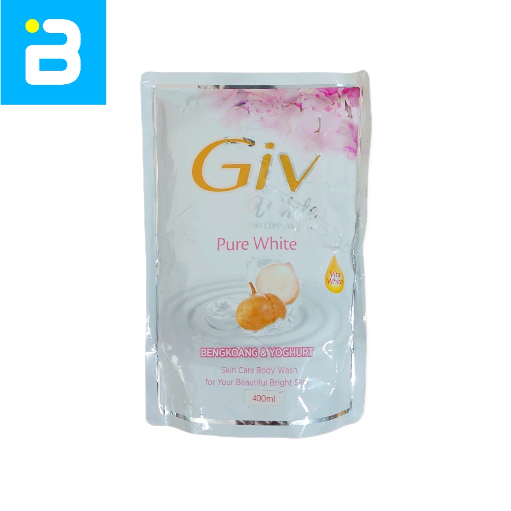 Giv White Bodywash Bengkoang & Yoghurt 400 ML
