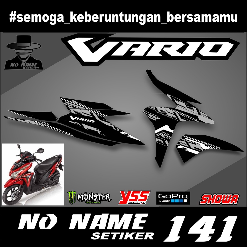 STIKER STRIPING VARIO TECHNO 125 FI 2014  STRIPING STIKER LIST