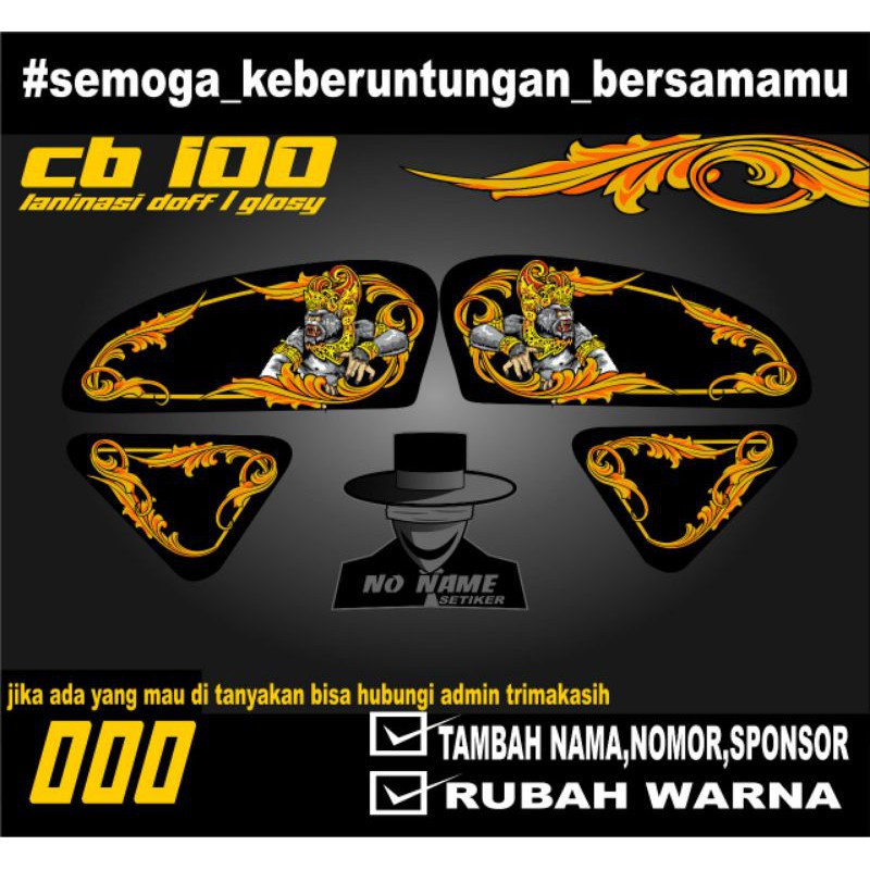 STRIPING VARIASI CB100  STICKER stiker setiker STRIPING LIST VARIASI HONDA CB100