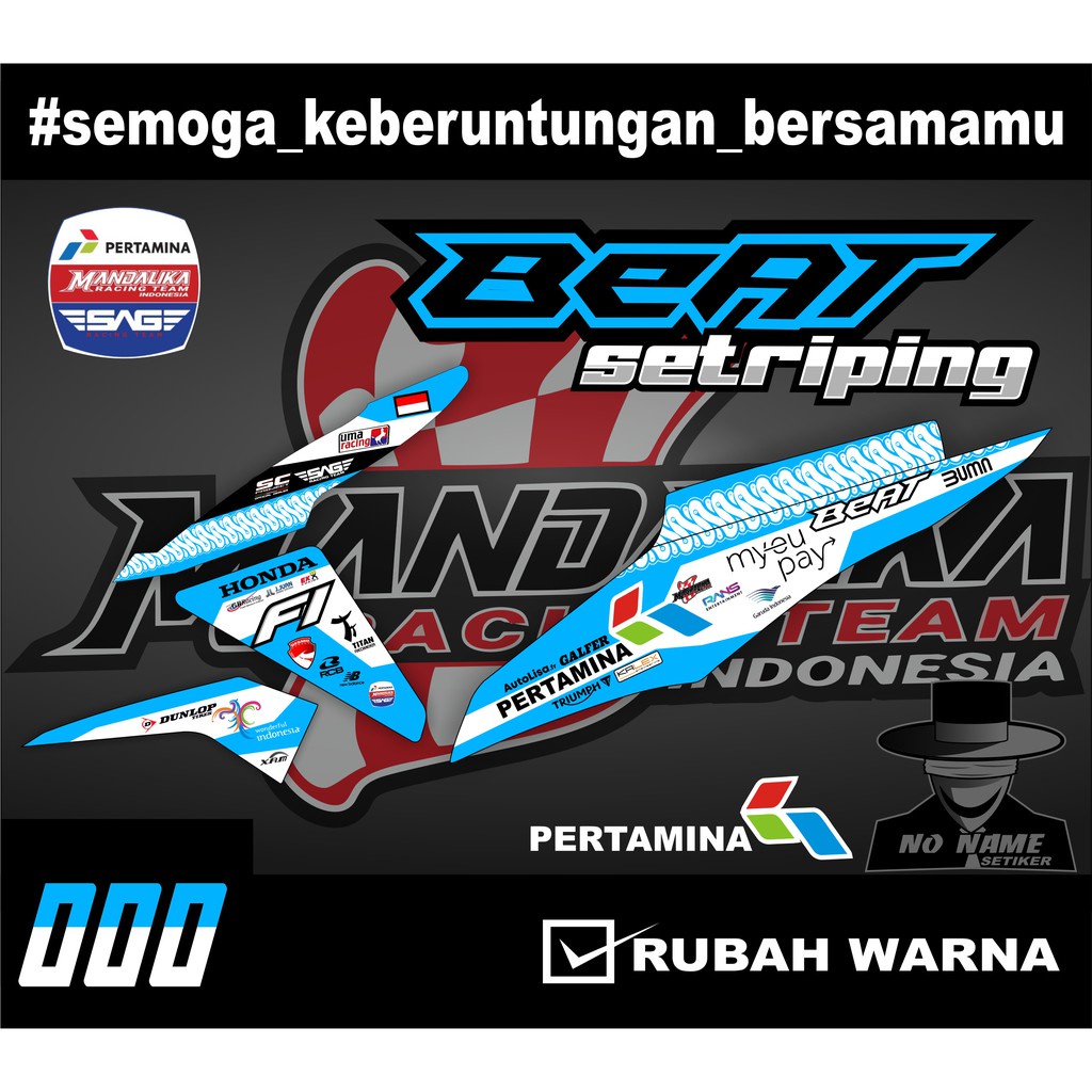 striping stiker beat mandalika racing team beat fi  20132015 variasi 000