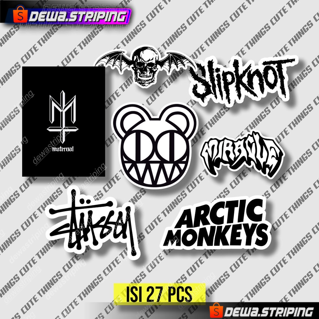 

27pcs Sticker pack band metal maternal untuk LAPTOP Pack Spesial Series | STIKER TUMBLER HP | STIKER LAPTOP STIKER stiker