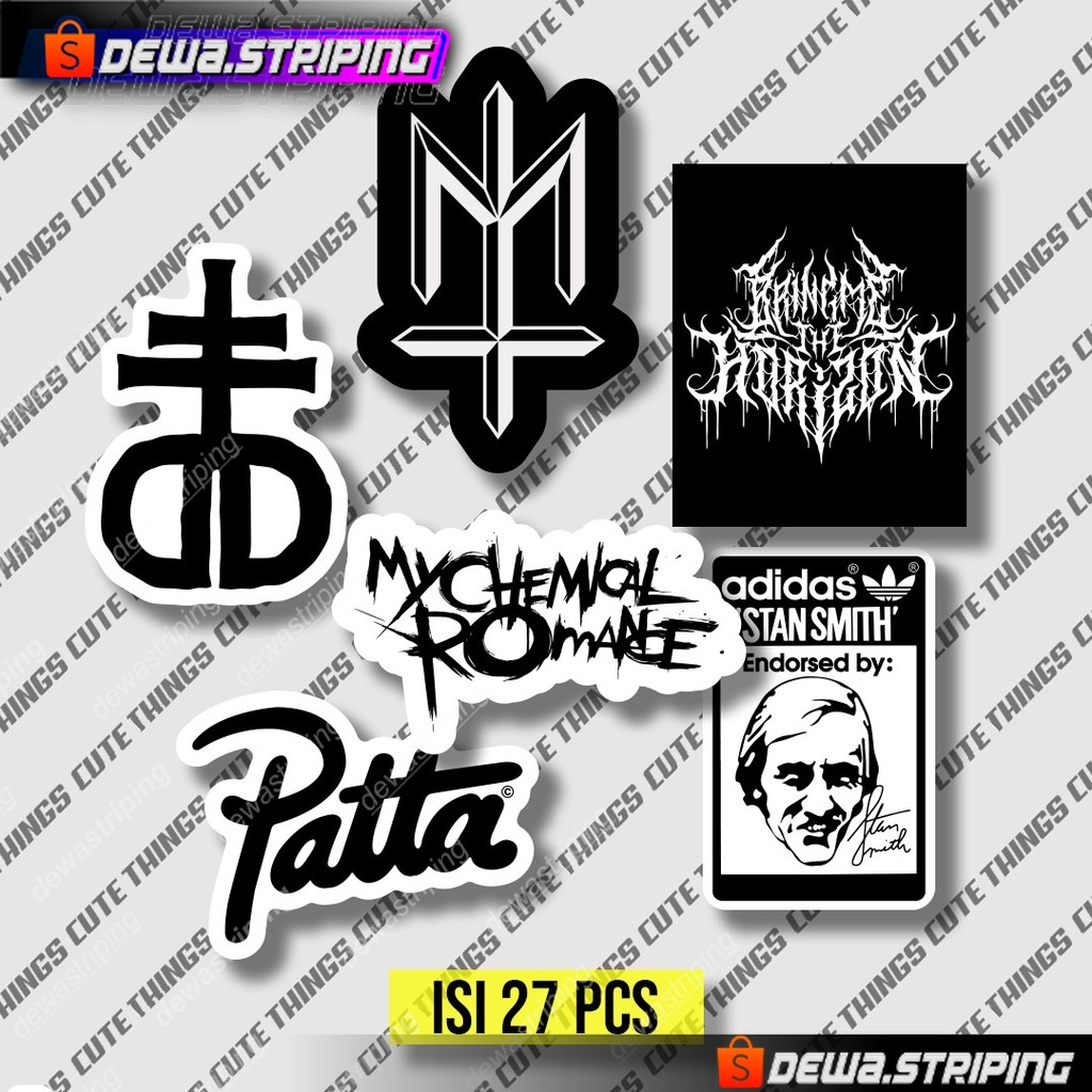 

27pcs Sticker Pack Band untuk LAPTOP Pack Spesial Series | STIKER TUMBLER HP | STIKER LAPTOP STIKER