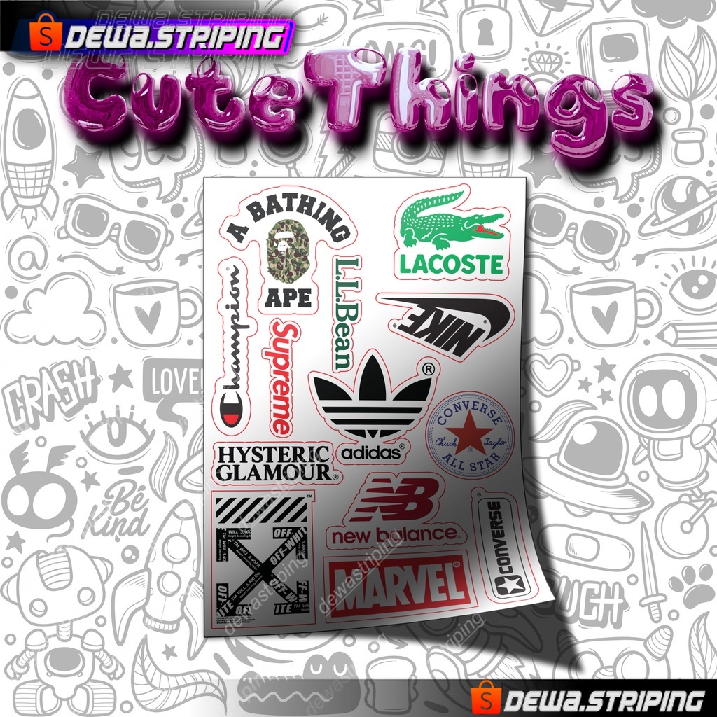 

Sticker Case Pack Hype series 8| STIKER AESTHETIC LAPTOP, AKSESORIS HP, ANTI AIR, MOTIF, TUMBLER