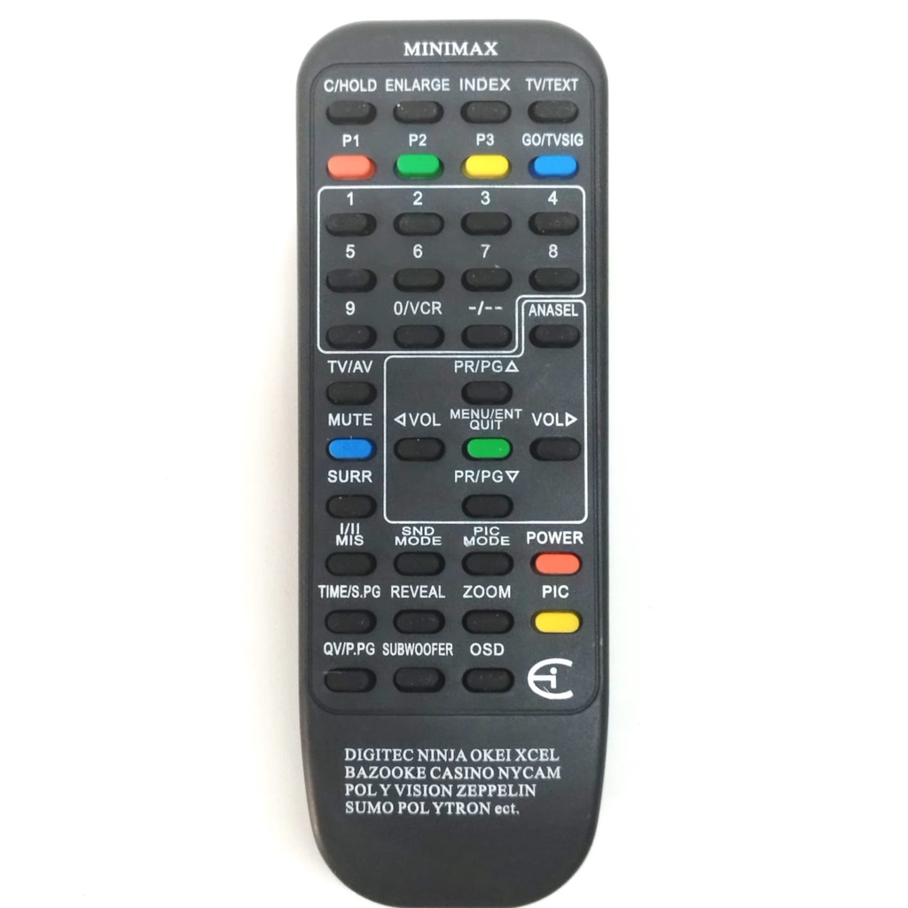 Remote TV Polytron Minimax Tabung