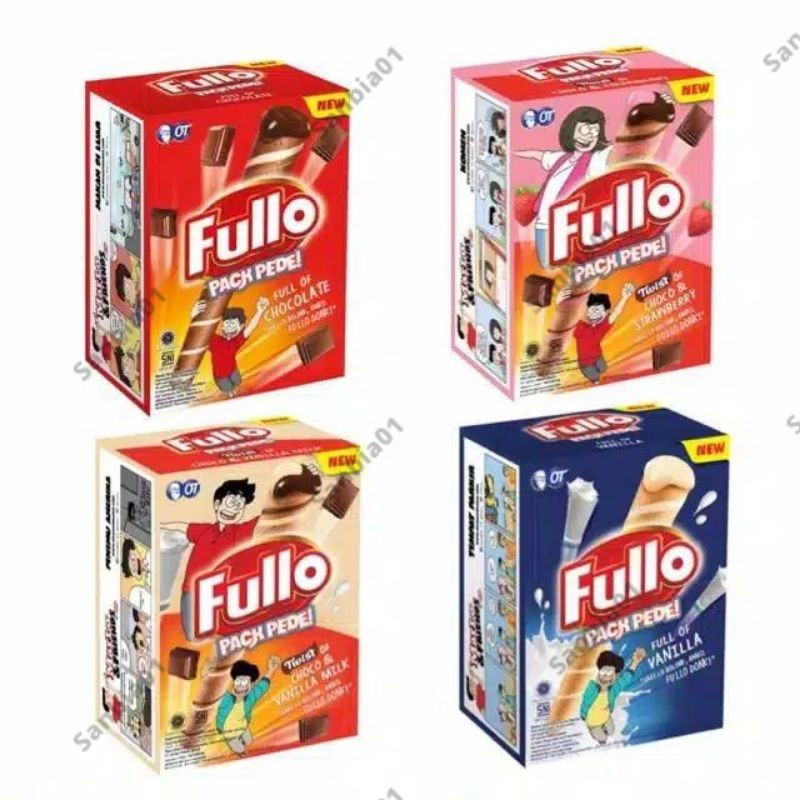 

OT fullo Wafer Roll Semua Rasa All Varian Rasa