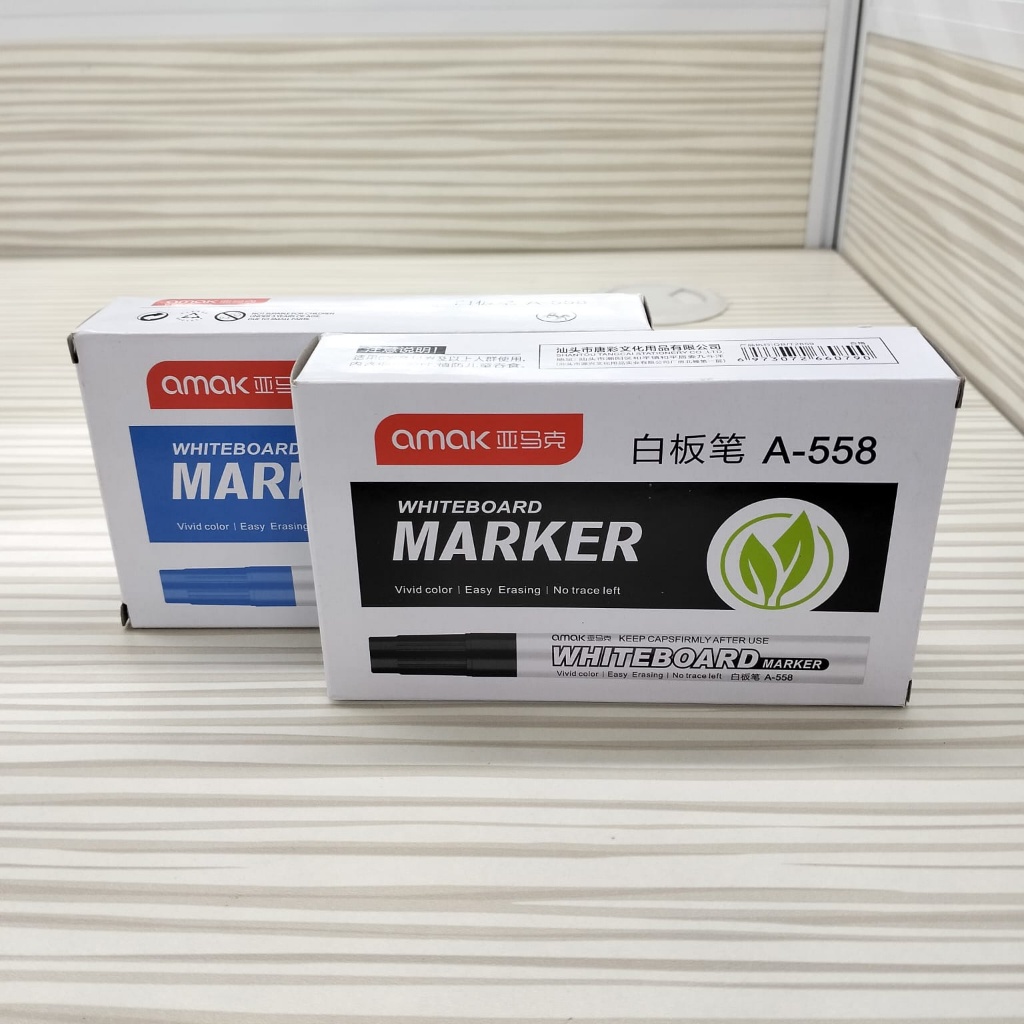 

Whiteboard Marker Spidol Papan Tulis Spidol Hitam Spidol Biru 1 Box