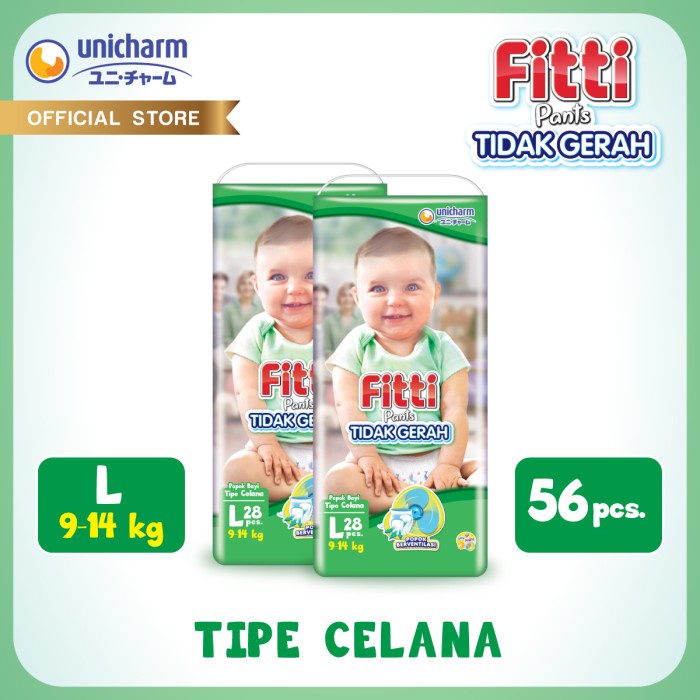 FITTI Popok Celana L 28