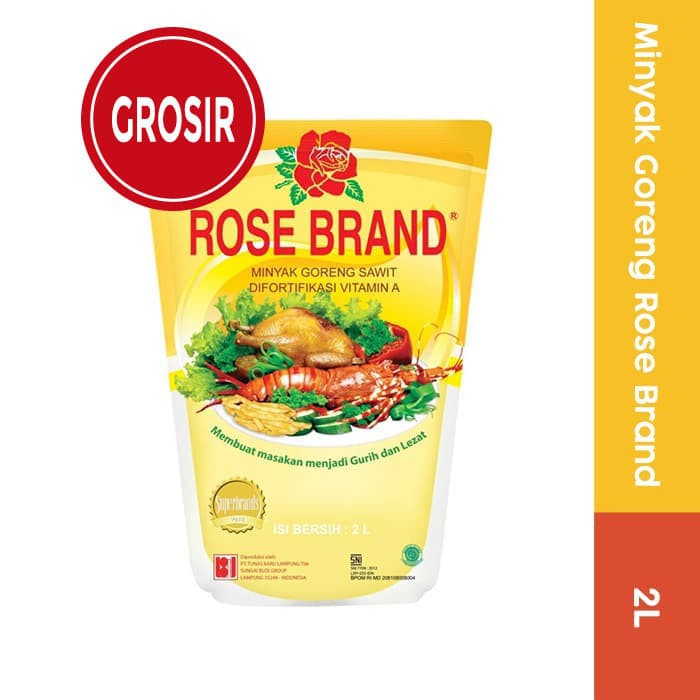 Rose Brand Minyak Goreng 2L 1 Karton Grosir
