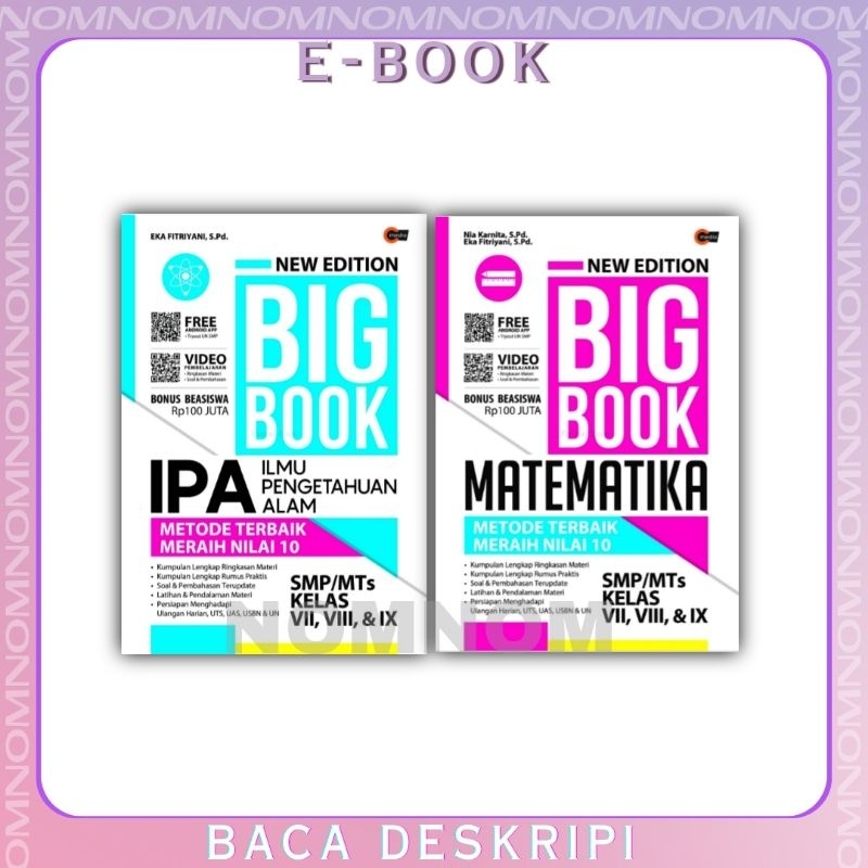 

NEW EDITION BIG BOOK IPA & MATEMATIKA SMP Kelas 1, 2 dan 3