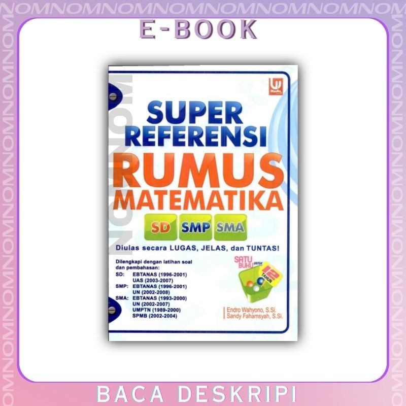 

SUPER REFERENSI RUMUS MATEMATIKA SD, SMP, SMA