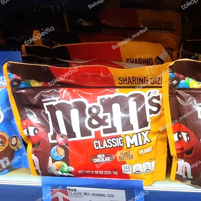 

M&M CLASSIC MIX SHARING SIZE 235,3gr 8,30 OZ IMPOR USA