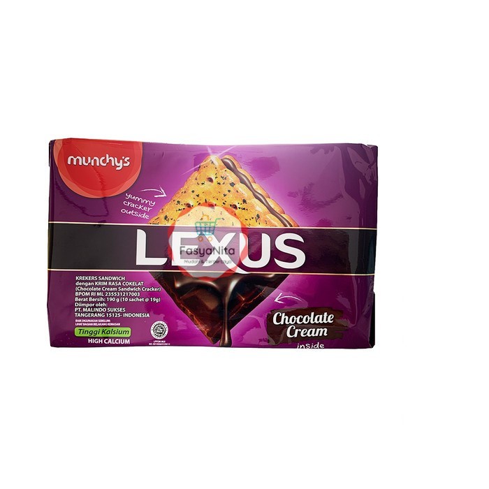 

Munchys Lexus/ Munchy's Biskuit lexus chocolate 190grm ( 10x19gr ) - FasyAnita Mart Denpasar