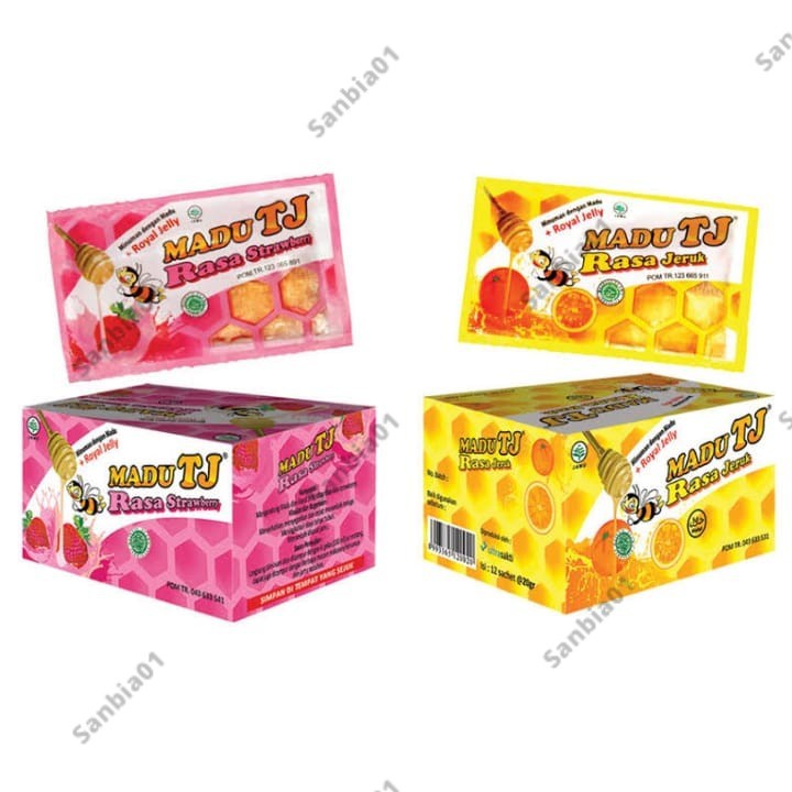 

Madu Tj Sachet Isi 12 Pcs Rasa Jeruk Strawberry