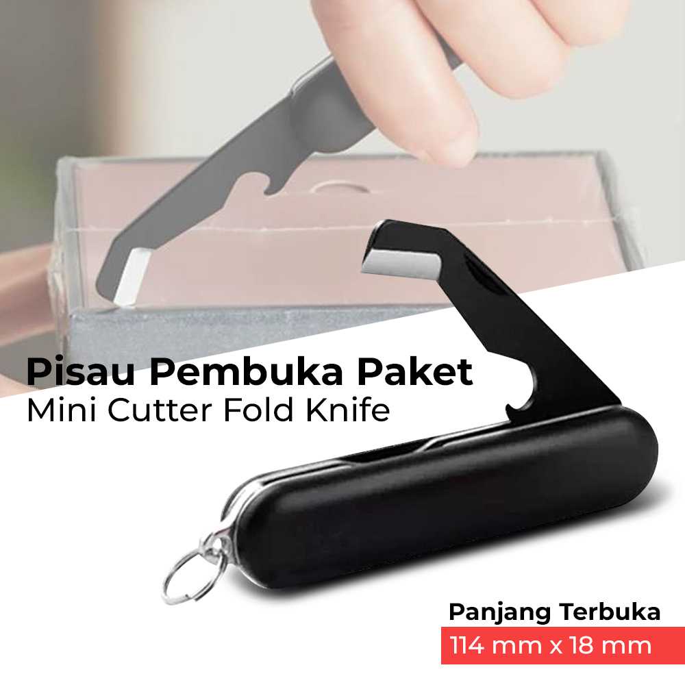 

Pisau Pembuka Paket Mini Cutter Folding Knife - Huohou