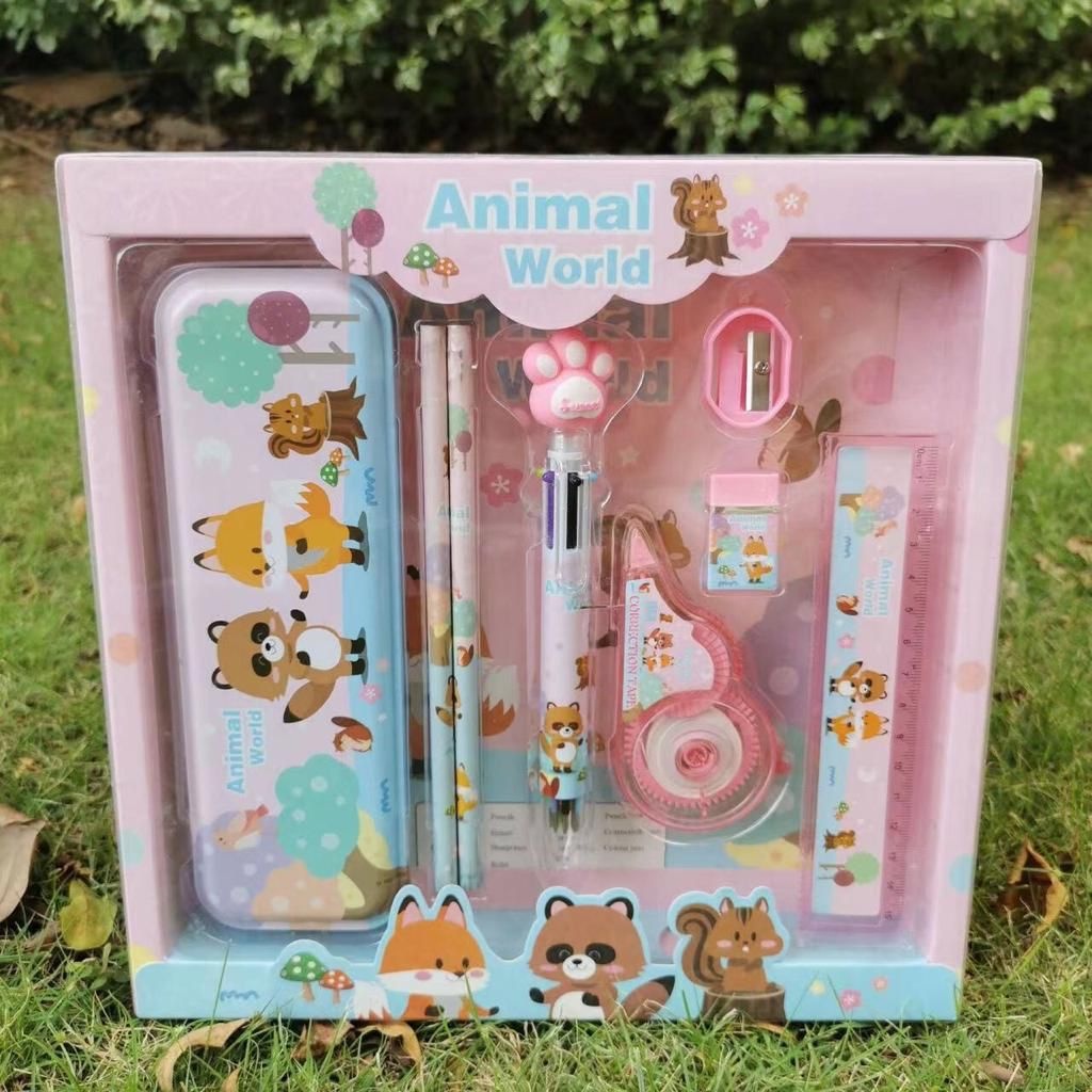 

KOTAK PENSIL SETT / STUDY SET STATIONERY SET ALAT TULIS SEKOLAH ANAK SET ATK MOTIF / IMPORT