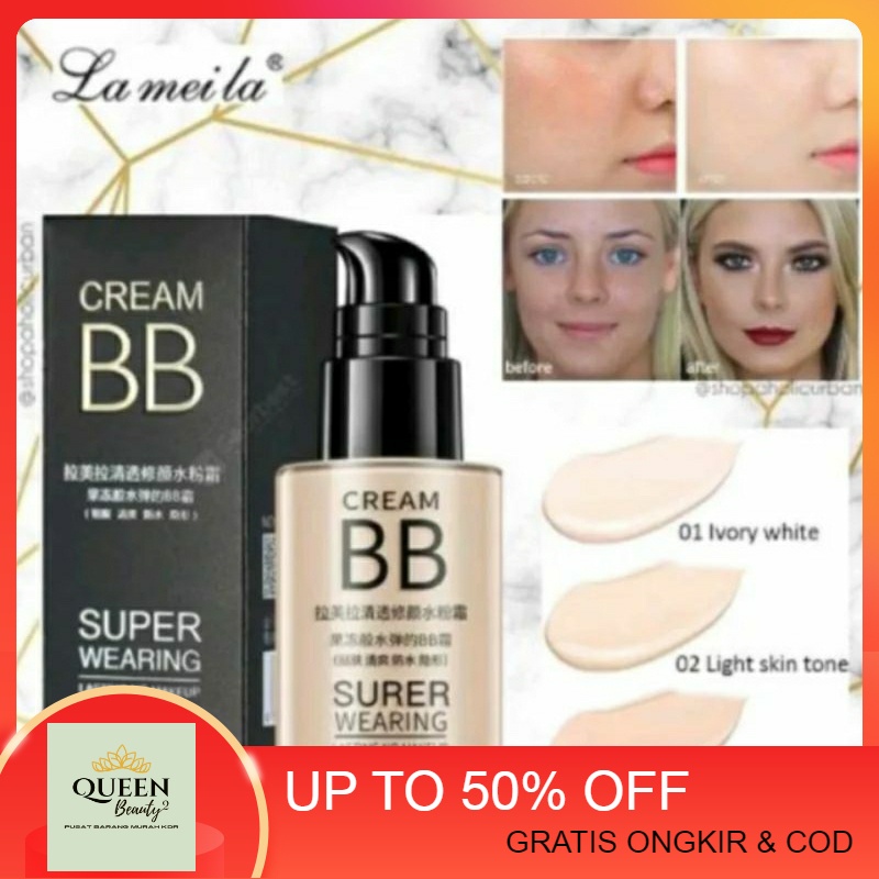 QB2 Lameila 1001 BB Cream Foundation Super Wearing Long Lasting La Mei La