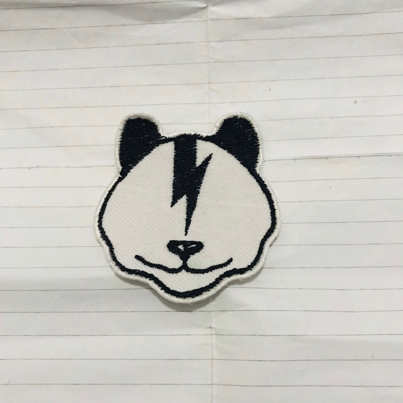 Patch Bordir Panda Petir premium