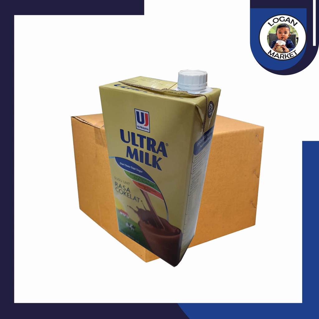 

Dus Karton Susu Ultra Milk Coklat Cokelat 1 Liter 1L 1000ml 1000 ml