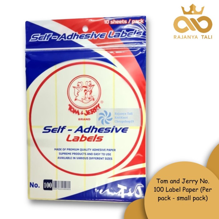 

Tom and Jerry No. 100 Label Paper (Per pack - small pack)