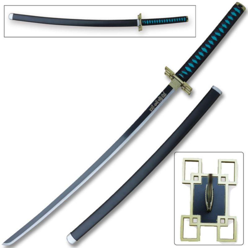 TERBAIK  Katana Cosplay kayu Muichirou tokito kimetsu no yaiba