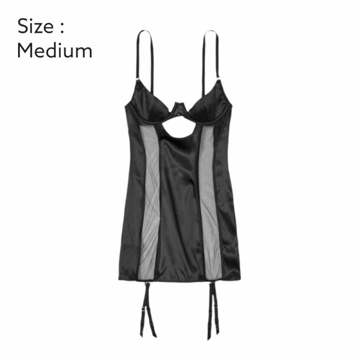 Victoria's Secret Open Cup Satin Garterslip