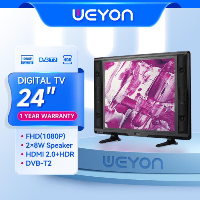 Sakura TV LED 24 inch HD Ready Televisi Murah(TCLG-S24EWIDE) - Analog TV, 24 inch
