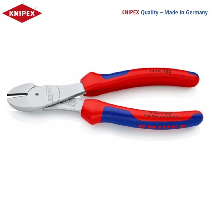 KNIPEX 74 05 180 Tang Potong 180mm High Leverage Diagonal Cutter Pliers