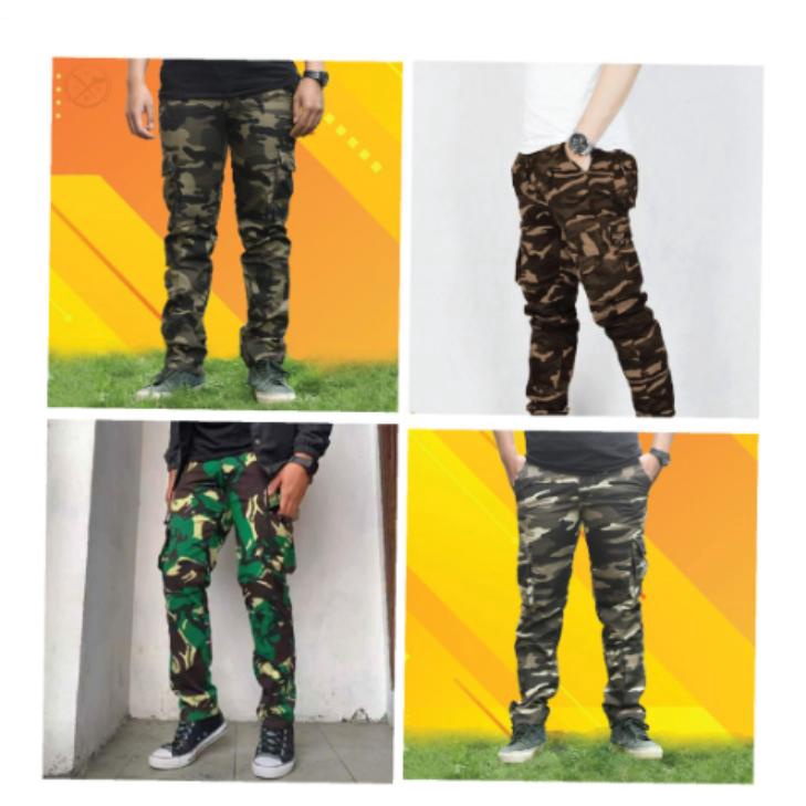 Celana Cargo Loreng Panjang / Celana Loreng Army Murah / Celana Loreng Panjang Pria / Celana Panjang