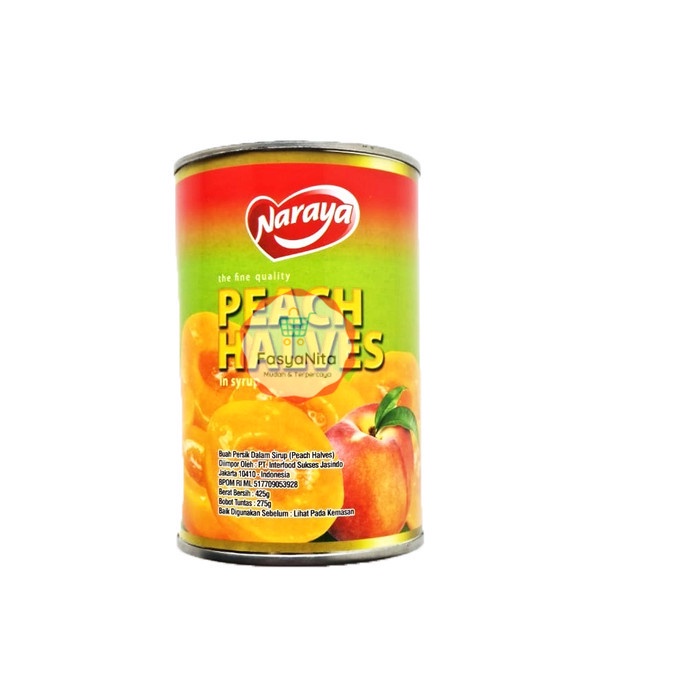 

Peach Halves Naraya 425 gr Buah Peach dalam Syrup