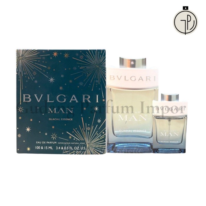 Bvlgari Man Glacial Essence for Men EDP 100 ml + EDP 15 ml Gift