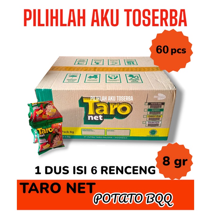 

Taro NET Snack POTATO BARBEQUE BBQ 8 gr RENCENG - ( HARGA 1 DUS )