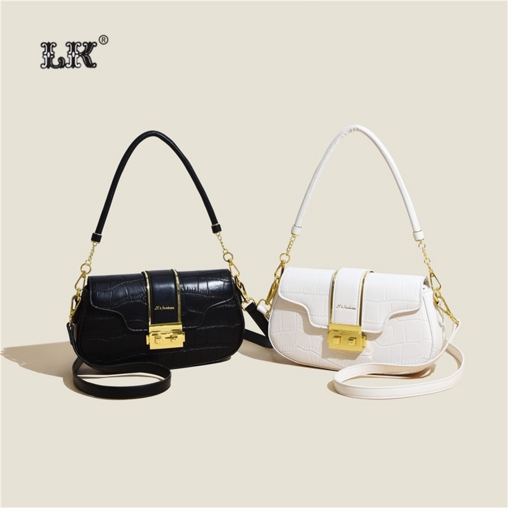 Tas Selempang Jinjing Ori LK Wanita Import Kulit Sintetis Korean Style Terbaru 2023 Kondangan Pesta 