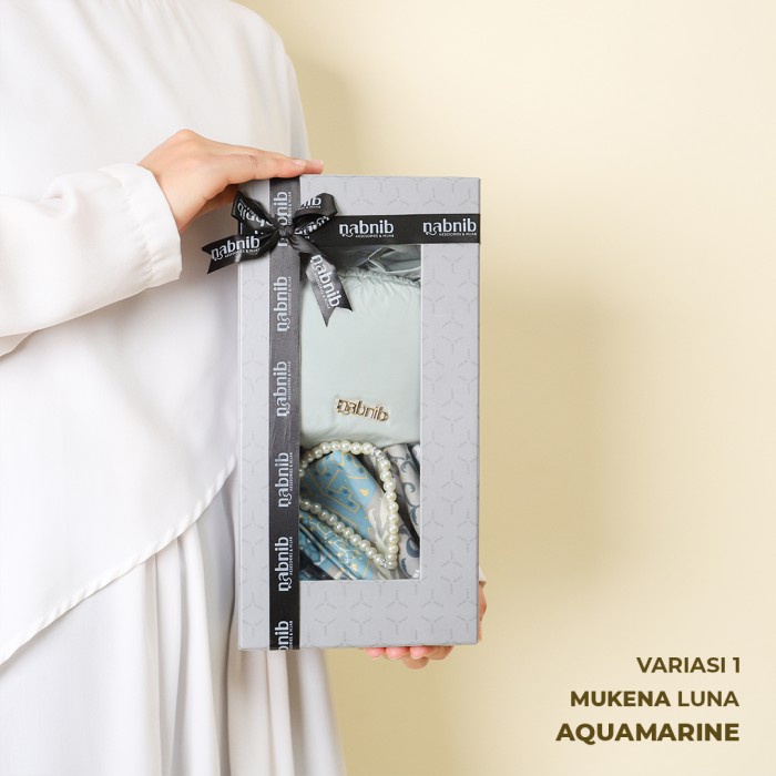 

Nabnib - Hampers Travio Gift set Mukena Traveling Mini Prayerset - Aquamarine