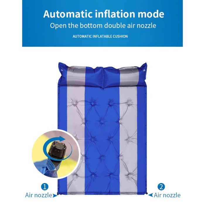 Sleeping Pad 2 Orang Matras Angin Inflatable Camping Outdoor NH302