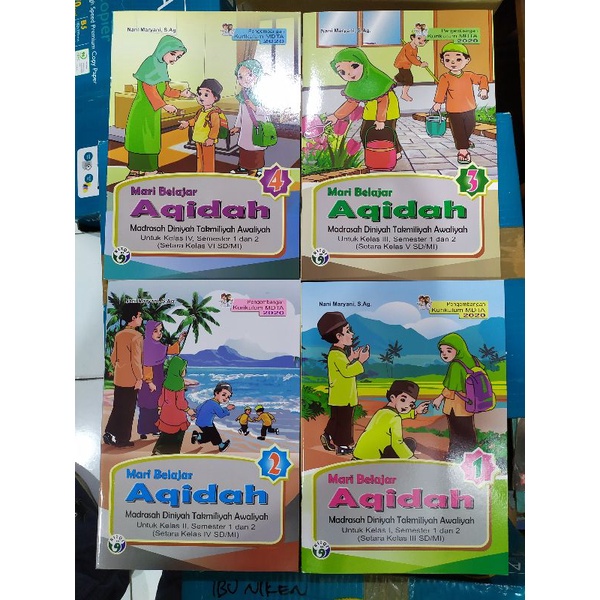 Buku MDTA Mari Belajara Aqidah Kelas 1,2,3,4 Kurikulum MDTA 2020