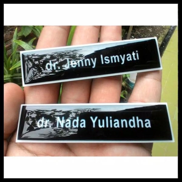 

(BEST QUALITY) Name tag Akrilik/Papan nama Akrilik dada ukuran 8x2cm
