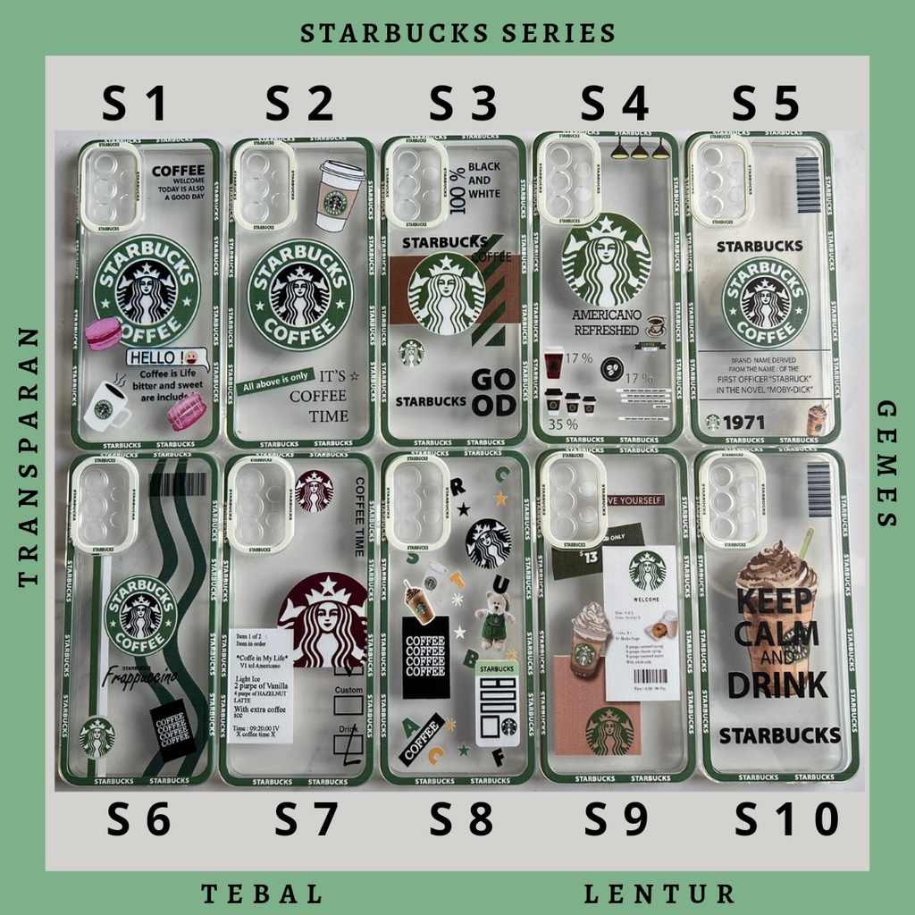 Softcase Karakter Casing Redmi 8 8A Pro 10 4G 9 10C Case Bening Star Buck Murah Tebal