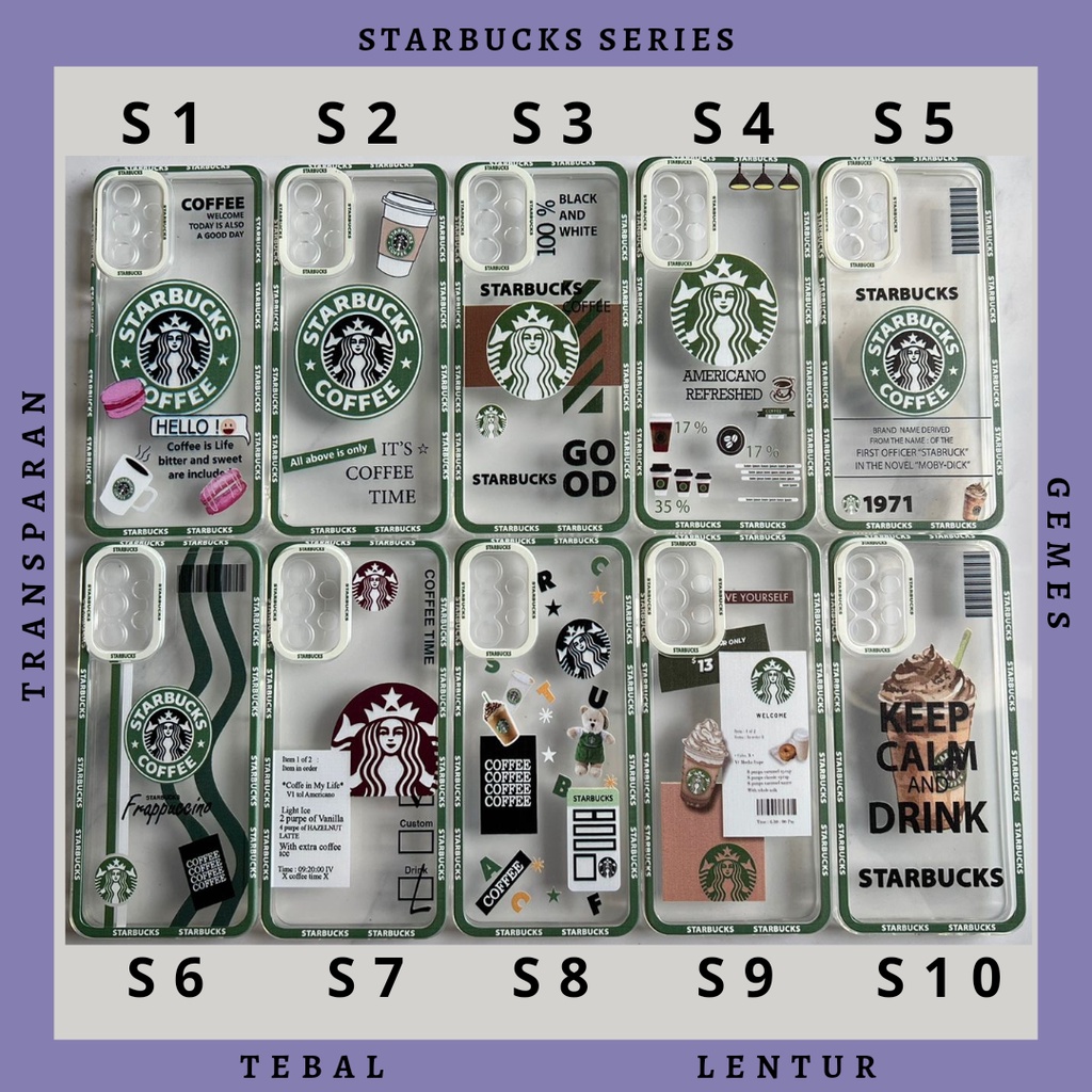 Softcase Karakter Casing Redmi 12C 6A 9C 10A Xiaomi Mi5x MiA1 Mi 5x A1 9A Case Star Buck Lucu Murah 